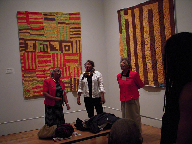 Roberta's shot of the Gee's Bend Quilters from 2008, now proudly included in a Craft in America episode.