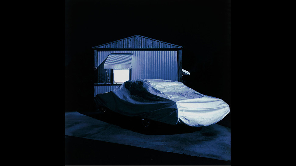 Judy Gelles' ethereal trailer park imagery, on view at LACMA now. Photo: LA Times, via the artist.