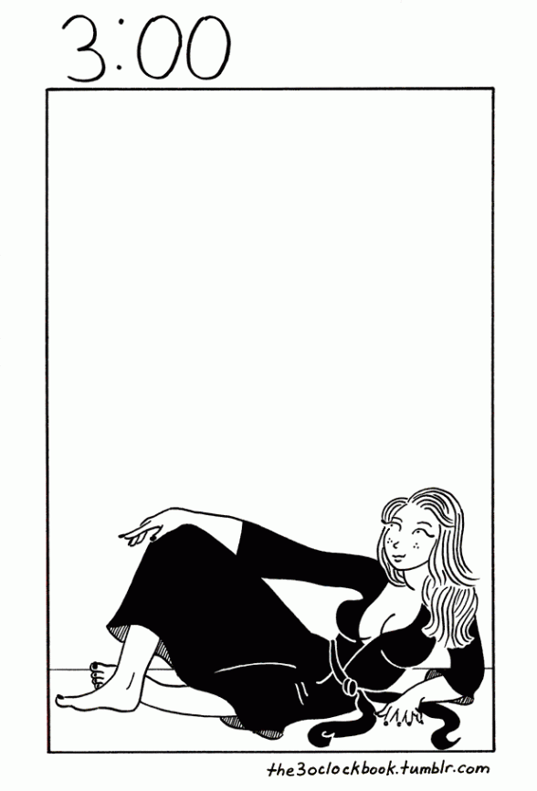 comic with woman with long hair