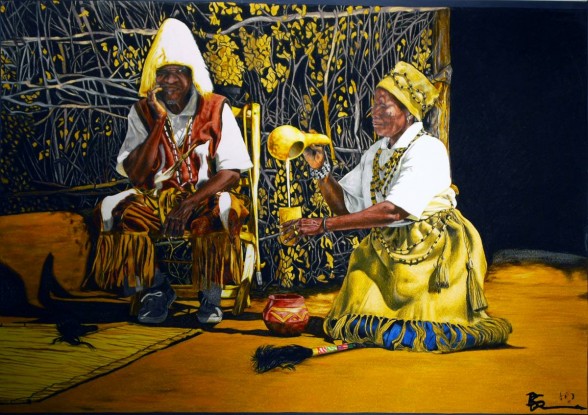 "Traditional Doctor Koko," one of the works included in the upcoming Gravers Lane show. Photo courtesy of the gallery. 