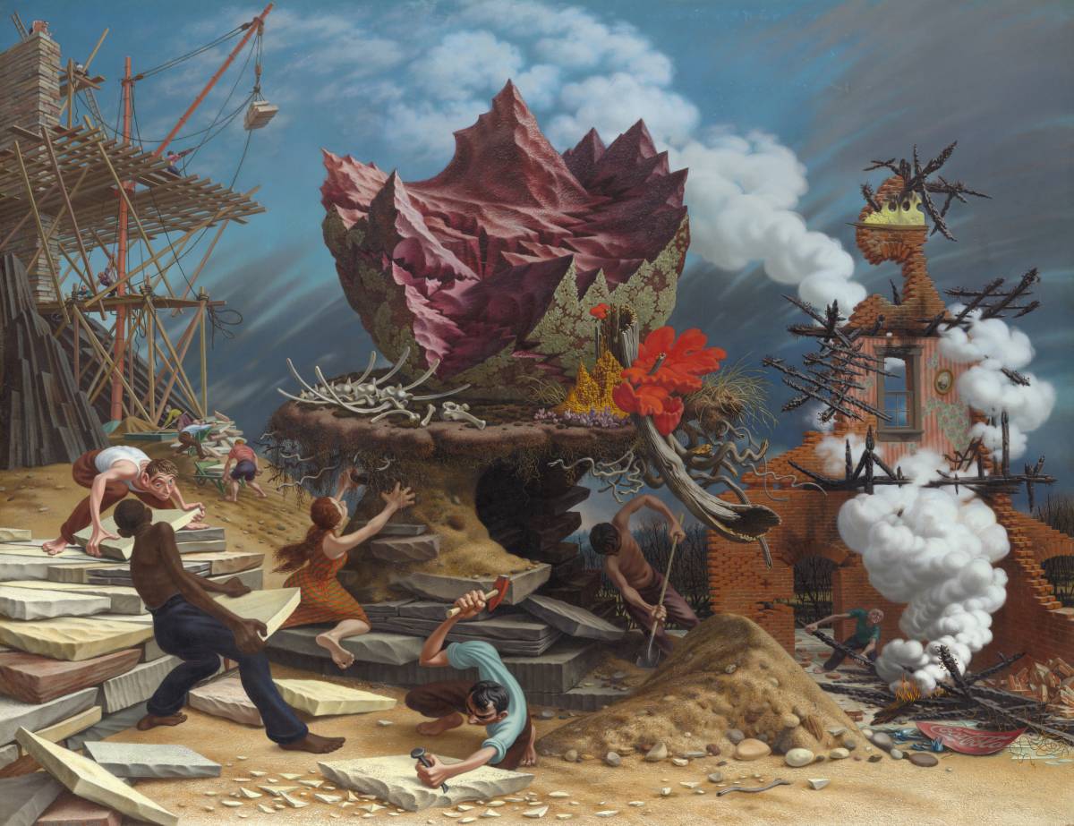 Peter Blume, "The Rock"  (1945-48), Art Institute of  Chicago.
