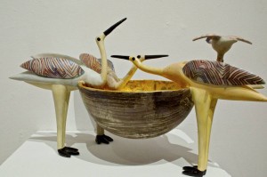 Animal Imagery at Snyderman-Works Galleries 2 Bird sculptures