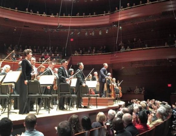 Yannick Nézet-Séguin and The Philadelphia Orchestra take a bow; Courtesy of The Philadelphia Orchestra