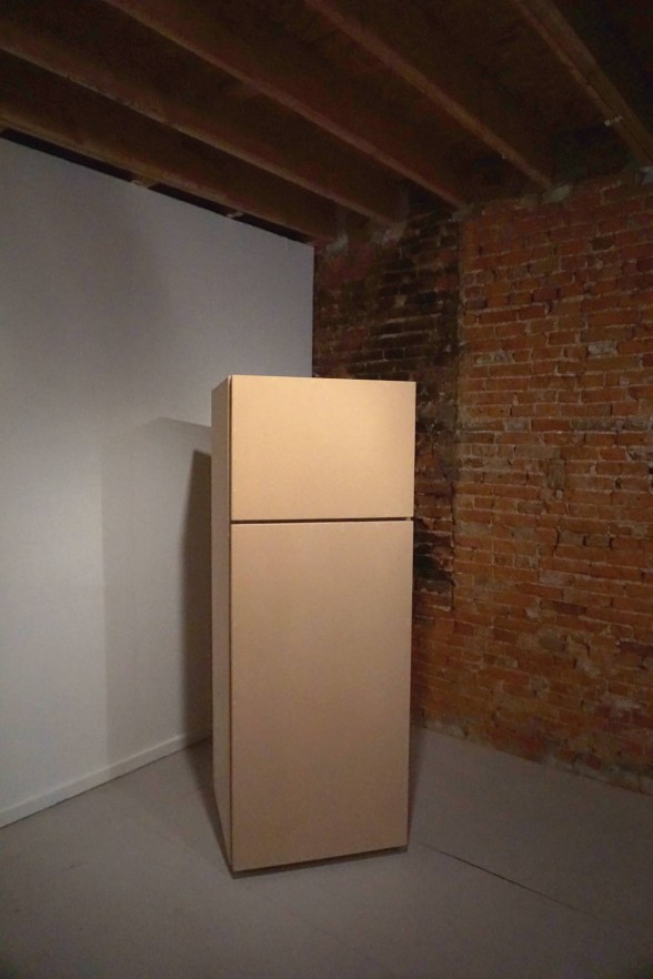 Wooden fridge