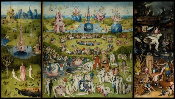 Hieronymous Bosch's "The Garden of Earthly Delights". Image via NY Times.