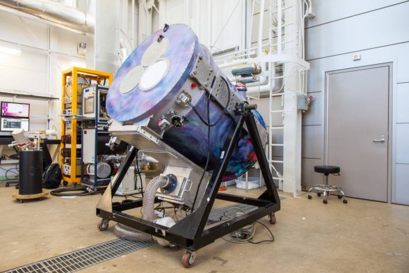 The ACTPol Camera at Penn before shipment to Chile (photo B. Doherty/PennDesign).