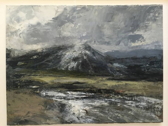 Donald Teskey RHA, In the National Park II, Acrylic on paper, 76 x 100 cm. Courtesy the artist and Oliver Sears gallery, Dublin.