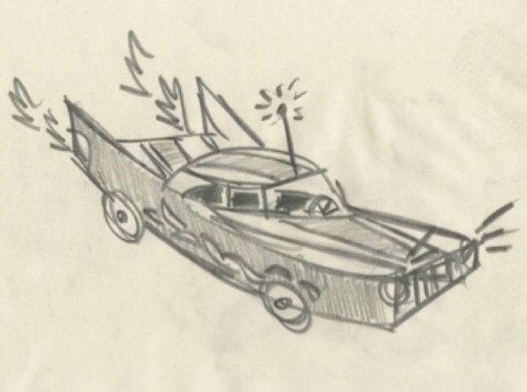 drawing of car