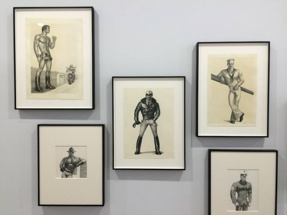 A few of Tom's men, all a Village People cast of military men, bikers and lumberjacks. The Pleasure of Play: Tom of Finland at Artists Space, NYC