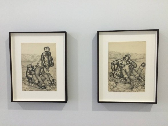 Tom's men getting down and dirty. The Pleasure of Play: Tom of Finland at Artists Space, NYC