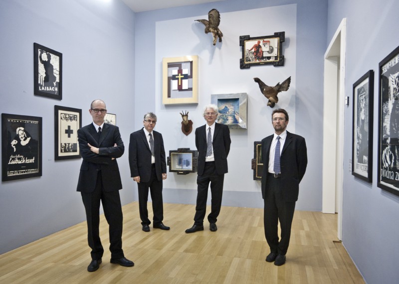 IRWIN members with work in a gallery