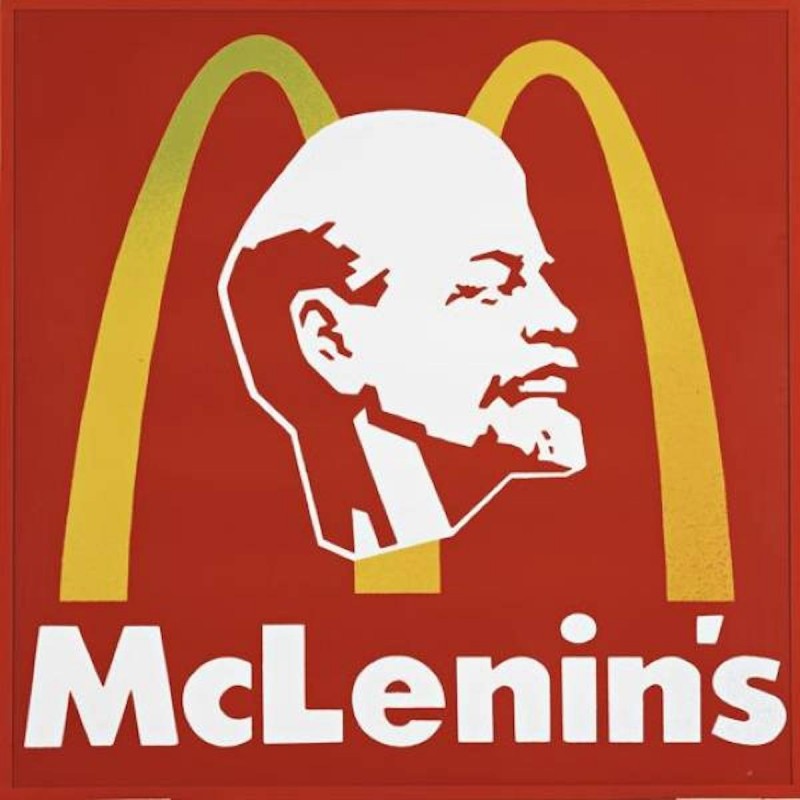 Alexander Kosolapov logo with Lenin and McDonalds