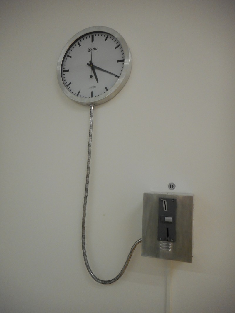 Domestic Research Society installation with clock
