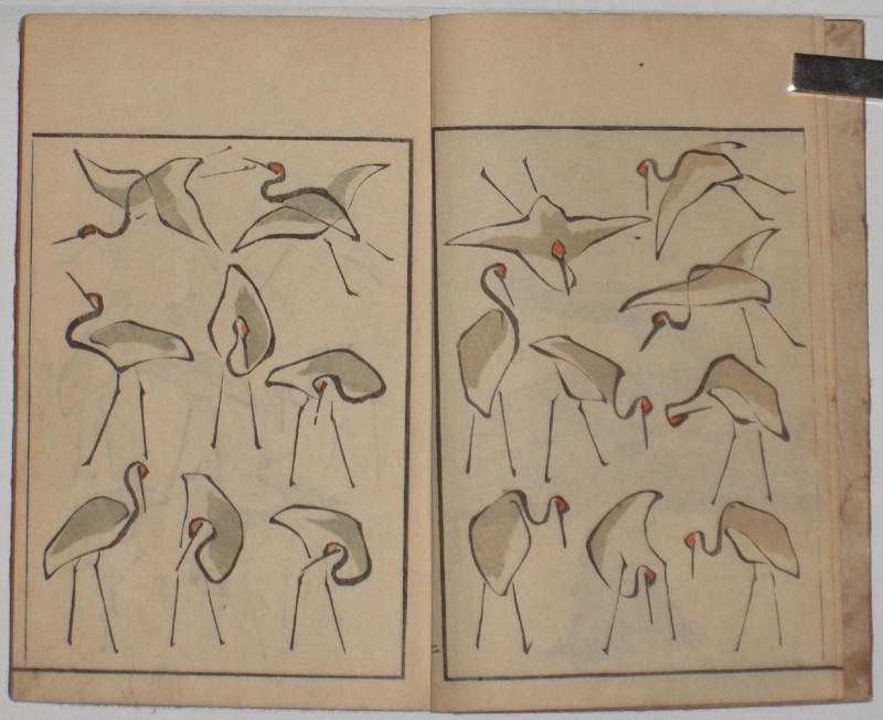 Hokusai Album of Drawing with One Stroke of the Brush