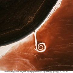Robert Smithson Spiral Jetty aerial view