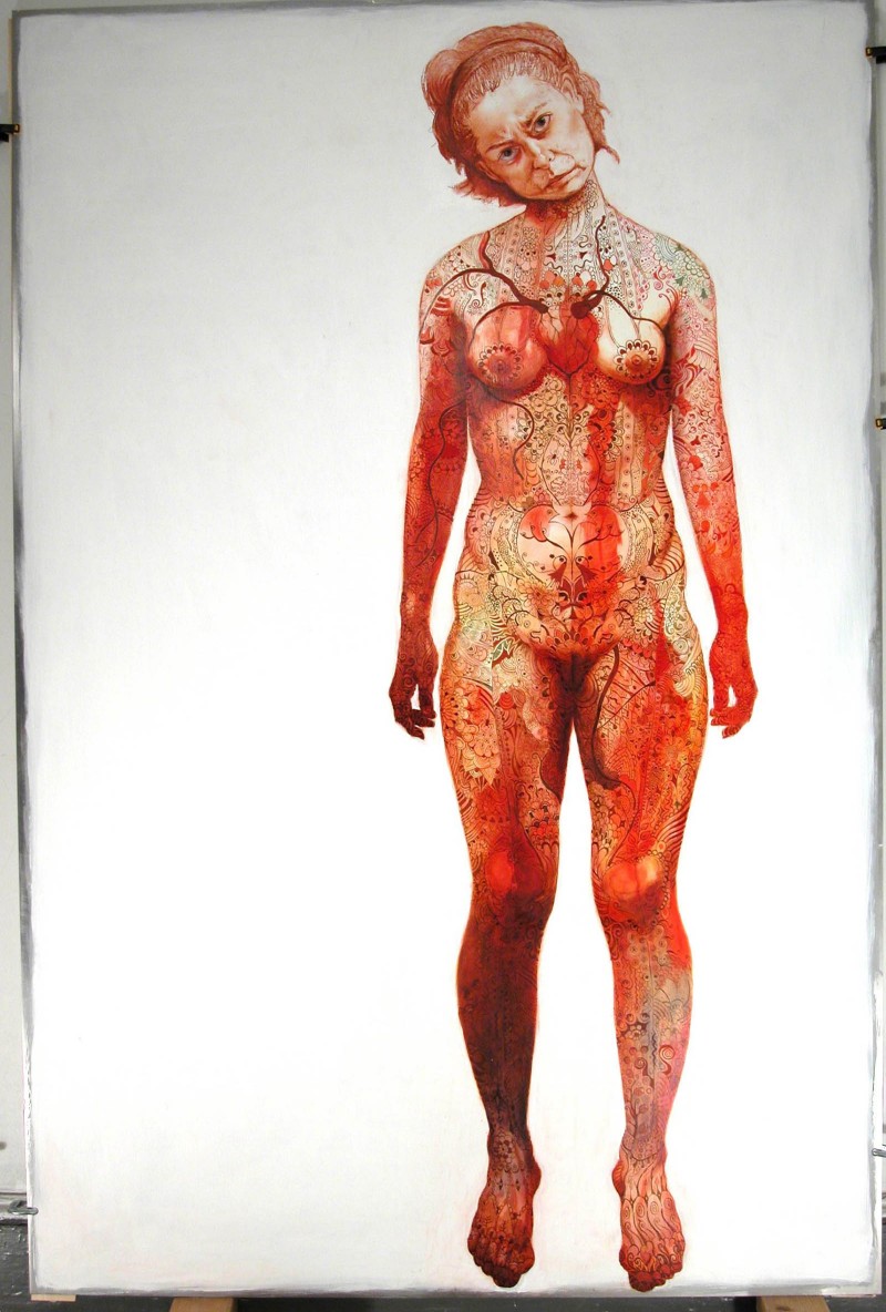 Vigilandote, 2006. Oil paint on aluminum, 3'x6'
