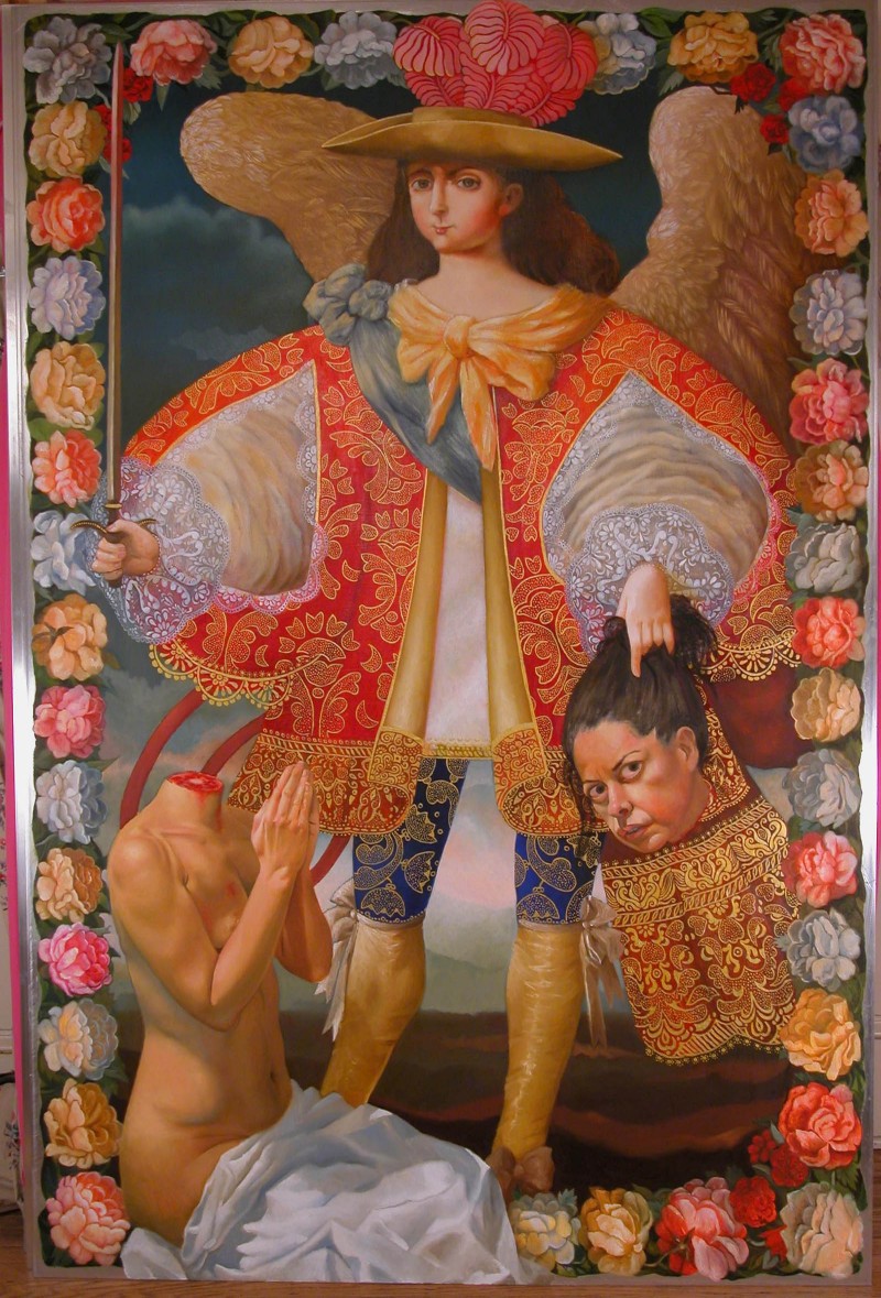 San Gabriel Archangel, 2005. Oil paint on aluminum, 3'x6'