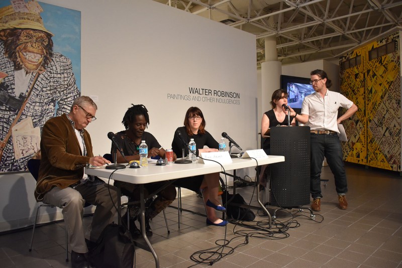 Live Review Show, Galleries at Moore College, with Kelsey Halliday Johnson, Matt Kalasky, Martin Peeves, Walter Robinson and moderator, Suzanne Seesman.
