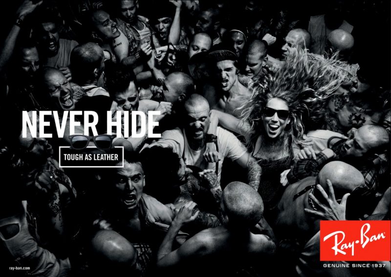 Ray-Ban Advertisement, "Never hide"