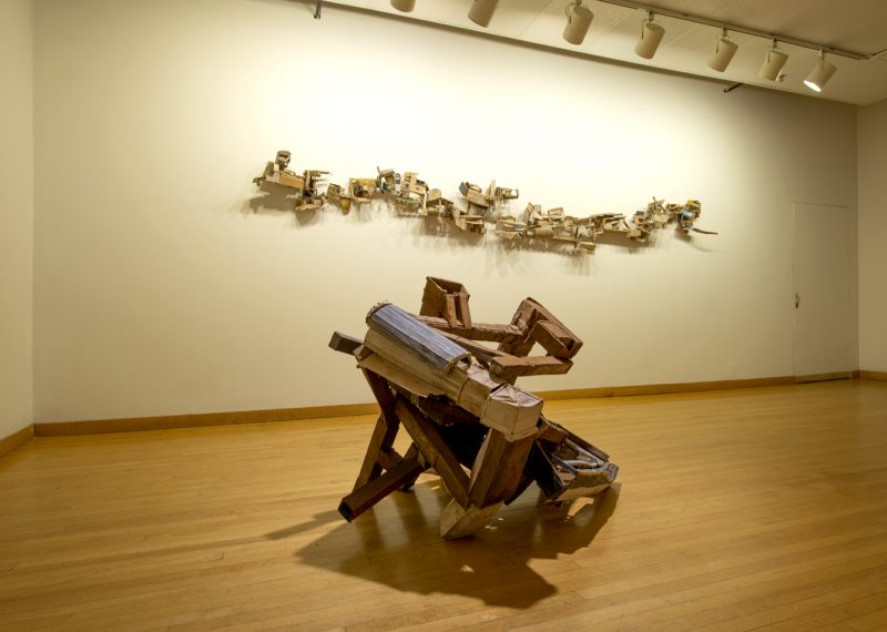Michelle Marcuse, Shadow OVercome by Memory (foreground), No Logic in Line (background). Image courtesy of the artist.