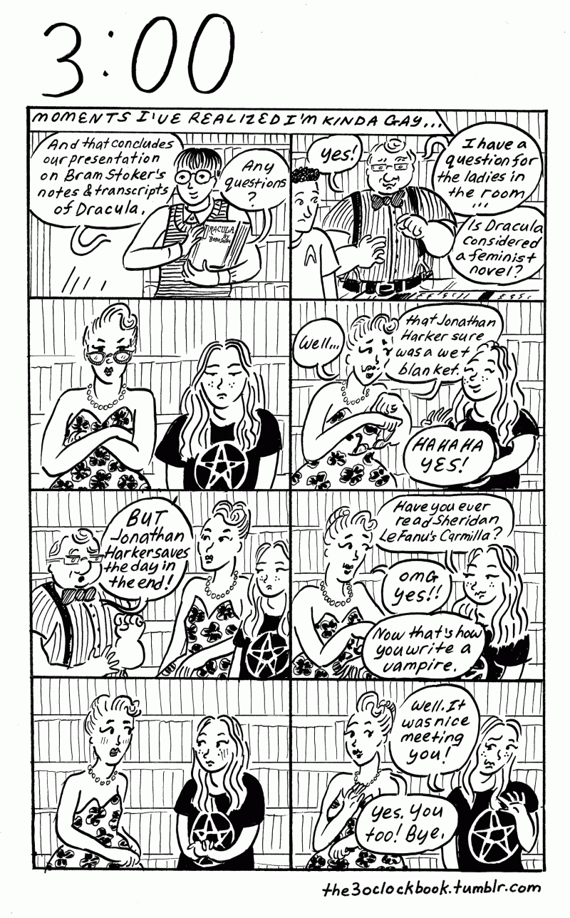 Beth Heinly, The 3:00 Book comic