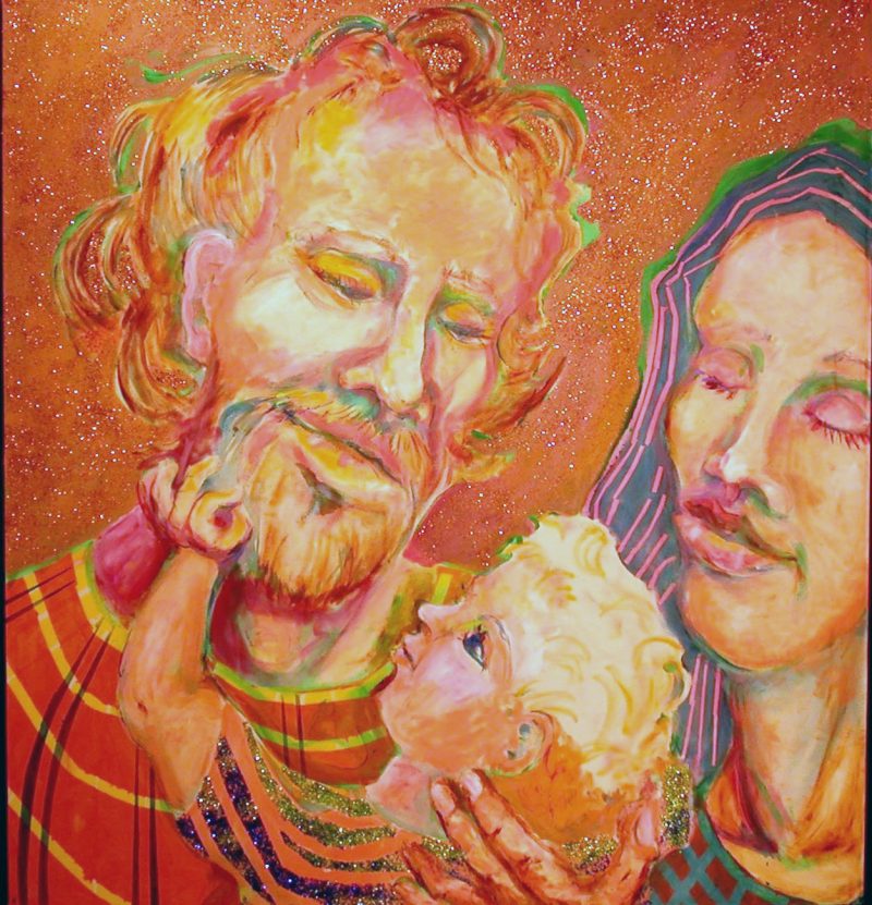 Dennis McNally, S.J. painting of the holy family