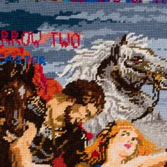 Sylvie Franquet – an essay stitched in wool & words 6 Sylvie Franquet Hitched to the Stars 2014 16. Wool acrylic and lurex on cotton canvas x cm. Photo Jonathan Greet 1 featured