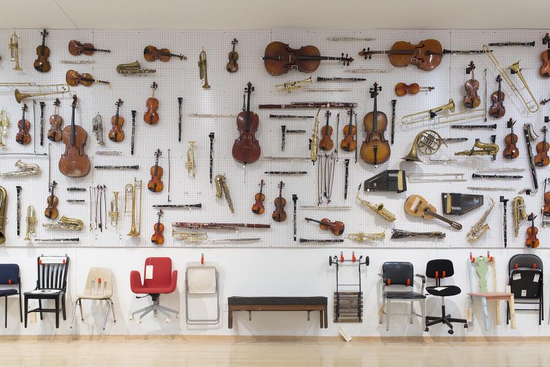 “Symphony for a Broken Orchestra," David Lang. Image courtesy of Temple Contemporary.