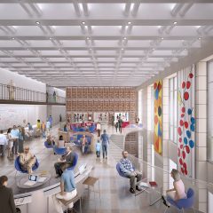 Architectural Rendering of Common Room in Parkway Central