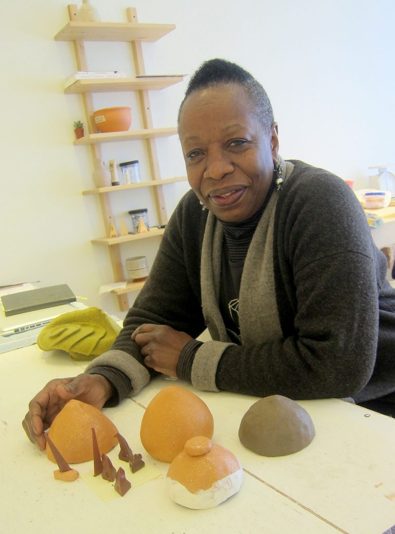 Magdalene Odundo at the Clay Studio.