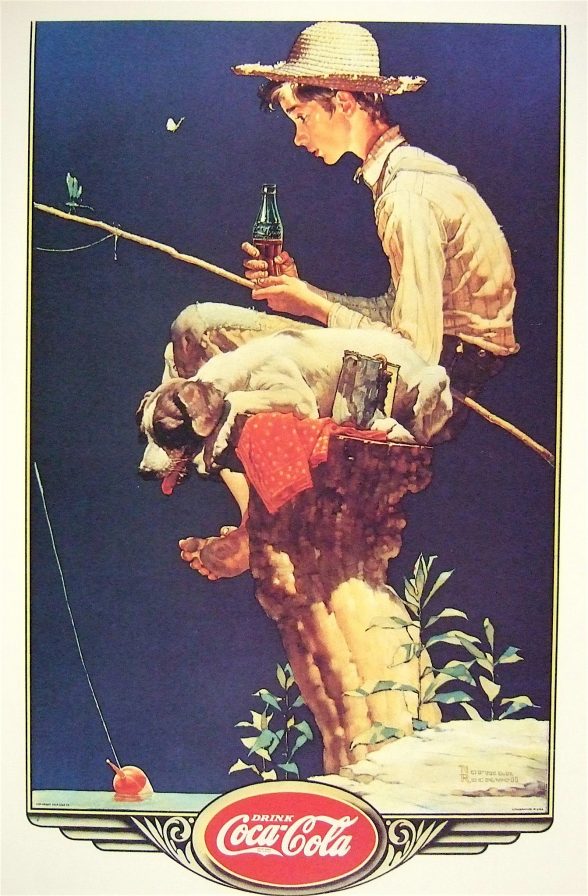 Norman Rockwell Advertisement for Coca-Cola.