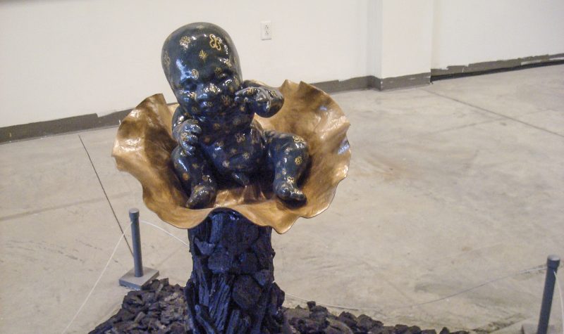 Priyanka Dasgupta and Chad Marshall, "Tar Baby" sculpture