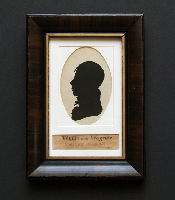 Silhouette portrait of William Wagner from Peale’s Museum, 1812. 