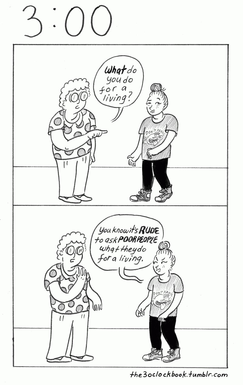 Beth Heinly, The 3:00 Book, on etiquette