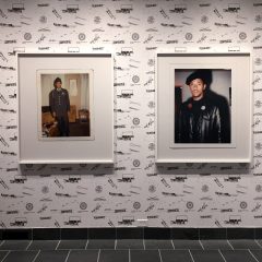 Installation view of "Untitled (Dad, 1966 and 1968)," 2016. Two C-prints, each 46 x 40".