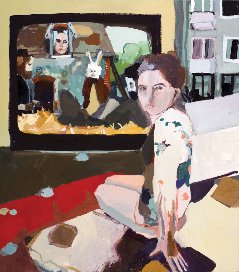 Ekaterina Vanovskaya, Alice in Wonderland, 2014, 30” x 26”, Oil on canvas