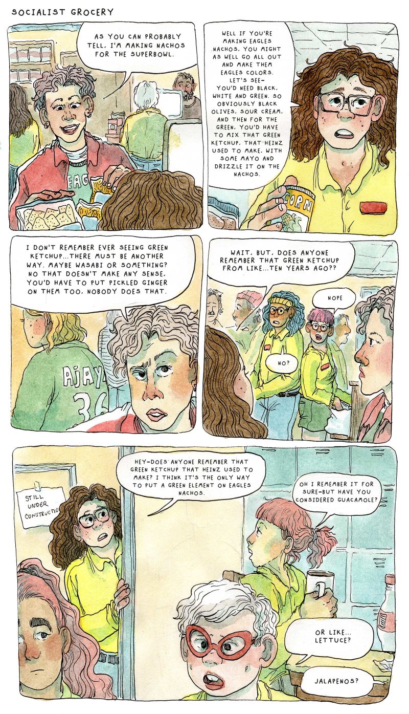 Oli Knowles, Socialist Grocery, Comic