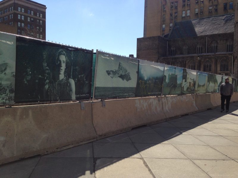 University of the Arts Photo Fence, with works by students, faculty and alumni of UArts