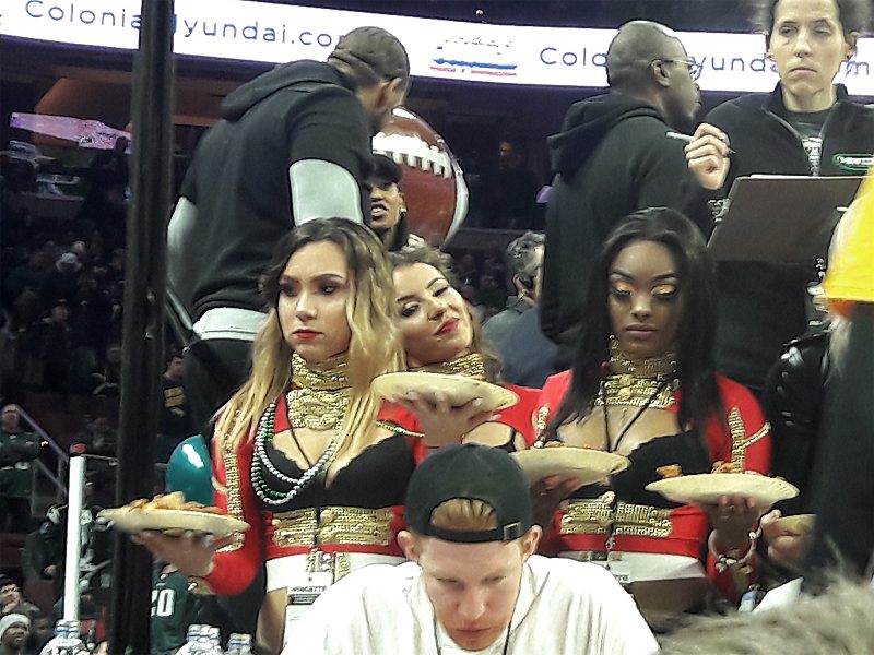The Wingettes at 2018 Wing Bowl.