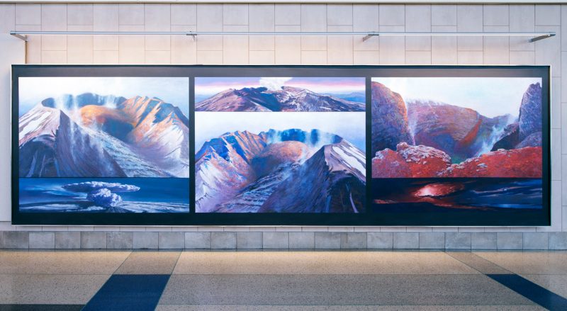 Charles Schmidt, “Volcanic Landscapes”; image courtesy of Philadelphia International Airport.