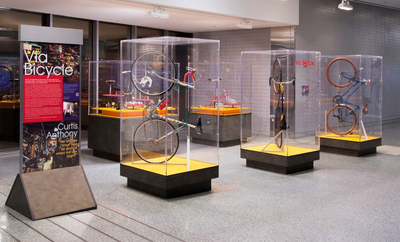 Curtis Anthony, “Via Bicycles,” installation; image courtesy of Philadelphia International Airport.