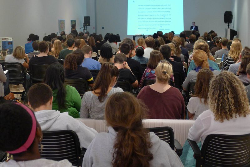 Audience at Temple Contemporary. Photo courtesy of Temple Contemporary