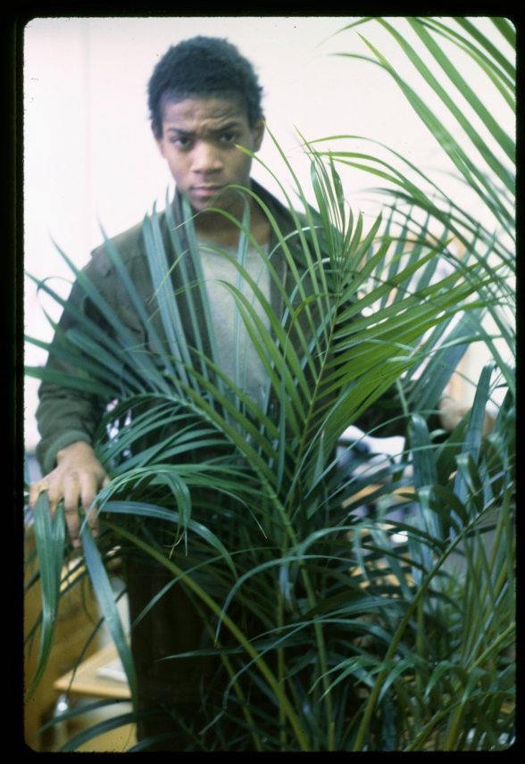 Jean-Michel Basquiat in BOOM FOR REAL: THE LATE TEENAGE YEARS OF JEAN-MICHEL BASQUIAT, a Magnolia Pictures release. Photo Credit: © Alexis Adler. Photo courtesy of Magnolia Pictures.