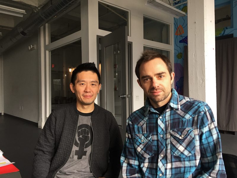 Composer Byron Au Yong and Lyricist Aaron Jafferis.