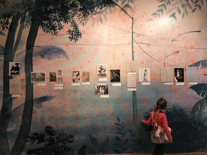 Installation shot of Schomburg Center archival materials, "Firelei Báez: Joy Out of Fire"; image courtesy of Katerina Lanfranco
