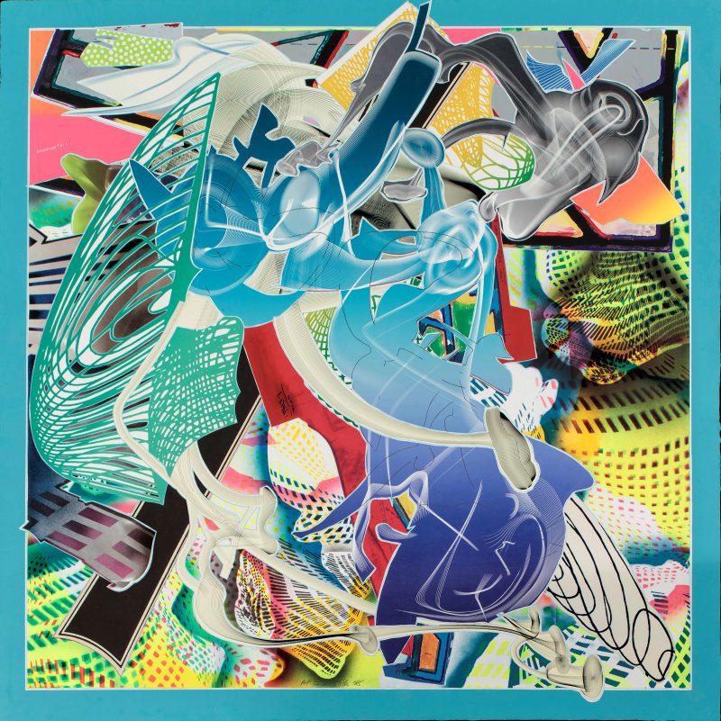 Frank Stella, American, born 1936. Cantahar, 1998. Lithograph, screenprint, etching, aquatint and relief on paper, 133.35 cm x 133.35 cm. Addison Gallery of American Art, Phillips Academy, Andover, MA, U.S.A. Tyler Graphics Ltd. 1974 2001 Collection, given in honor of Frank Stella, 2003.44.274. / © 2017 Frank Stella / Artists Rights Society (ARS), New York.