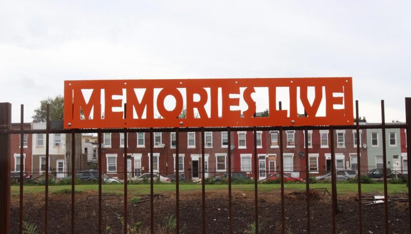 Art by Marta Sanchez and poetry to David Acosta featured in the new walk/bikeway on the former Conrail tracks in North Philadelphia