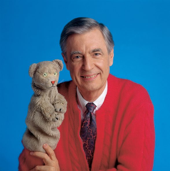 Mr. Rogers with Daniel Tiger from pbs.org