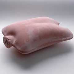 Rachel Whiteread, Untitled (Pink Torso), 1995, pink dental plaster overall: 10 x 17.5 x 27.5 cm (3 15/16 x 6 7/8 x 10 13/16 in.), Courtesy the artist © Rachel Whiteread. Image courtesy the artist/ Gagosian, London/ Luhring Augustine, New York/ Galleria Lorcan O’Neill