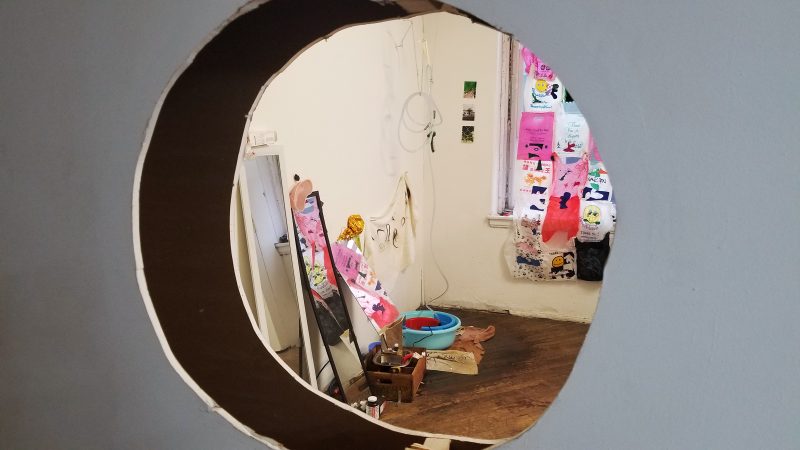 Lane Speidel, Installation view, "Don't Miss Me," Vox Populi, 2018.